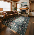 Washable Rugs 8x10 Area Rugs for Living Room, Ultra Soft Faux Wool Retro Carpets by BGASZMakeYourHomeMoreCozy