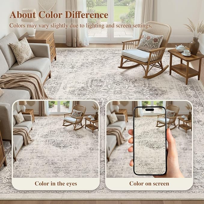 UERMEI 6x9 Area Rug Living Room Rugs - Image 6