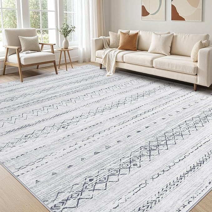 cotiled 10x14 Area Rugs Living Room Rug: Washable Boho Rugs by COTILED