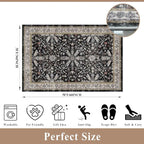 3x5 Kitchen Rug Washable Non-Skid, Boho Indoor Small Throw Area Rugs - Image 2