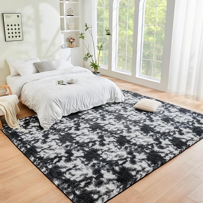 Litanika 9x12 Fluffy Shag Faux Fur Area Rug - Image 3