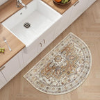 Madane Washable Half Circle Round Rug 2x3, Small Half Moon Rug Entryway - Image 3