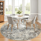 6ft Washable Round Rug - Image 3