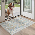 Madane Washable Area Rug 2x3, Small Entryway Rug Non-Slip Vintage Door Mat by Madane