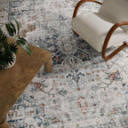5x7 Area Rugs for Living Room: Washable Bedroom Rug Boho Vintage Rugs Stain - Image 4