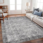 CHAMPLANT Area Rug 6'x9' Washable Vintage Traditional Floor Cover Thin Retro by CHAMPLANT