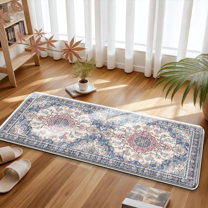 Boho Kitchen Mats for Floor 2 Piece Set Anti Fatigue Cushioned PVC Kitchen Rugs - Image 7