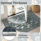 Soalmost Dog 6x9 Area Rugs for Living Room, Machine Washable Animal Floral - Image 9