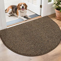BEQHAUSE Dirt Trapper Door Mat 26" x 40" Half Circle Non-Slip Washable Doormats by BEQHAUSE