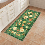 DUKINO 2x4 Rug for Entryway, Washable Kitchen Floral Runner Rug - Image 4