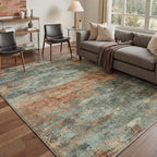 BEIMO Round Rugs 5ft for Living Room Bedroom, Modern Abstract Machine Washable - Image 6