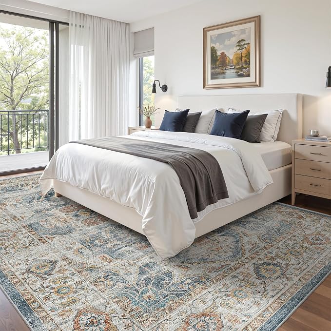 befbee 9x12 Area Rug, Ultra-Thin Washable Rugs - Image 7
