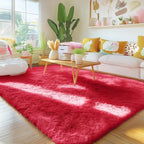 OLANLY Area Rugs for Living Room Bedroom, Machine Washable 4x5.9 ft Soft Fluffy - Image 3