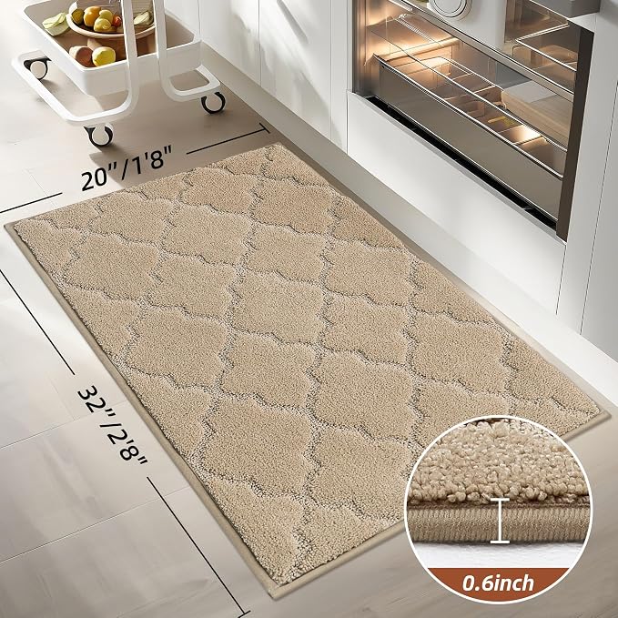 COSY HOMEER Kitchen Rugs 20"x32" Washable Non Slip Kitchen Mats - Image 2