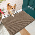 OLANLY Dog Door Mat for Muddy Paws 24x16, Ultra Absorbent Chenille Mud Doormat by OLANLY