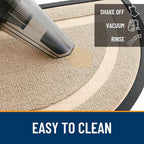 OLANLY Half Circle Door Mat Indoor Outdoor Entrance Welcome, Waterproof - Image 6