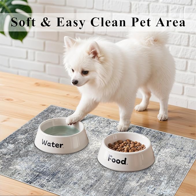 Kitchen Rug Set 4-Piece with Runner – Washable Non-Slip Floor Mats - Image 4