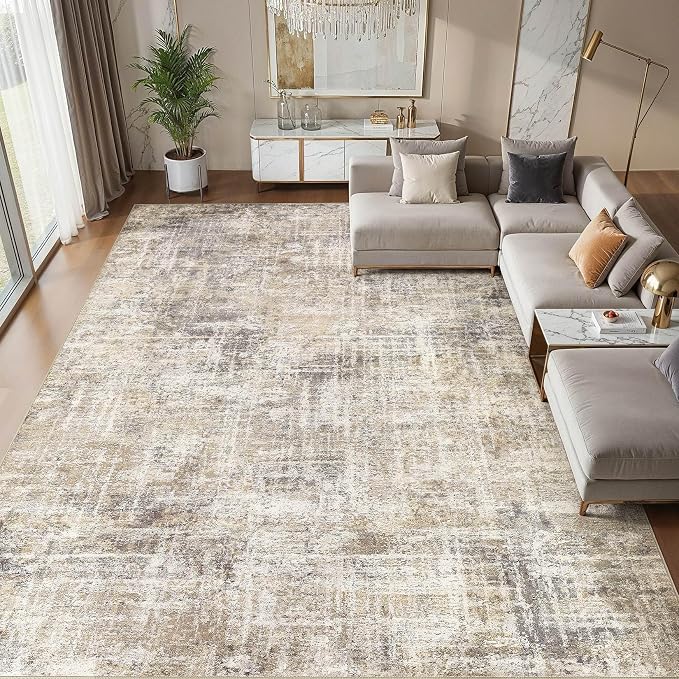 cotiled Washable 8x10 Area Rug for Living Room by COTILED