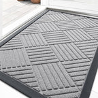 OLANLY Front Door Mat Outside Entrance 29.5x17, Heavy Duty Sturdy Natural by OLANLY