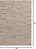 Loloi Amber Lewis Monty Collection MOT-04 Taupe/Beige 5'-3" x 7'-6", .50" Pile - Image 2
