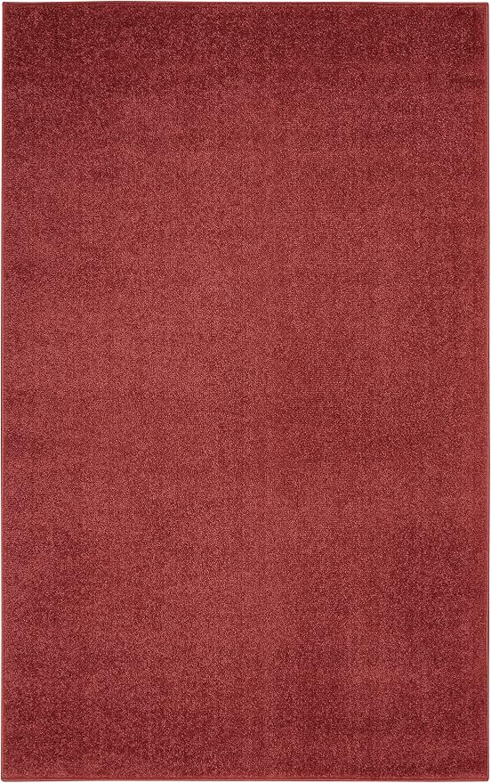 Nourison Home Nourison Essentials Brick Red 3' x 5' Area Rug - Image 6