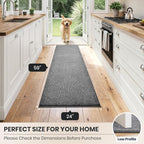 PURRUGS Dirt Trapping Door Mat 24" x 59", Non-Slip Machine Washable Entry Rug - Image 8