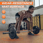 SUPERJARE 0.56'' Thick 24 Pcs 96 Sq Ft Rubber Top Exercise Equipment Mats - Image 6