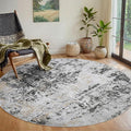 Round Rug 5ft Circle Rug Washable: Carpet Small Circular Area Rug by Aelenmu