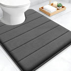 OLANLY Memory Foam Toilet Rugs U Shaped 24x20, Super Soft Absorbent Contour by OLANLY