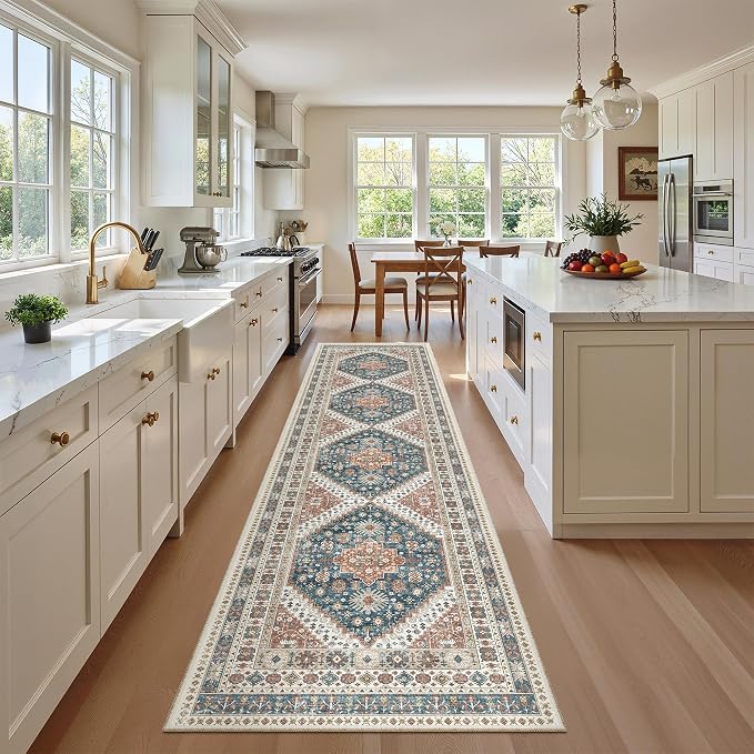 Madane Runner Rugs for Hallway 2x10 Long Washable Non-Slip Hallway Runner Rug by Madane
