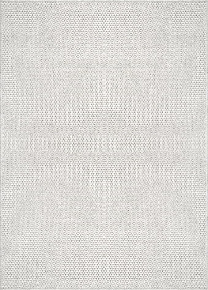CAMILSON Easy Jute Rug 9x12, Large Indoor Outdoor Off-White Farmhouse Area Rugs - Image 3