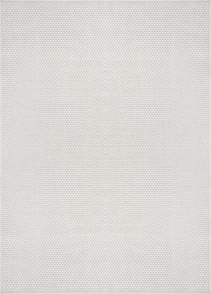 CAMILSON Easy Jute Rug 4x6, Indoor Outdoor Off-White Farmhouse Area Rugs - Image 3