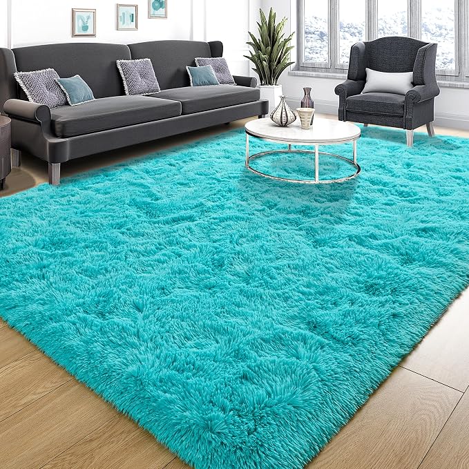 Tepook Super Soft Fluffy Rug for Bedroom, Modern Shaggy Fuzzy Kids Rugs for by Tepook