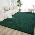 Litanika 9x12 Shag Area Rug for Living Room Bedroom, Emerald Dark Green High by Litanika