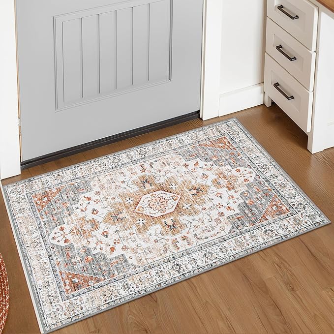Moynesa Ultra-Thin Washable Entryway Rug 2x3 Rug, Small Kitchen Rugs by Moynesa