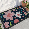 Front Door Mat, Heavy Duty Non-Slip Rubber Dirt Trapper, Quick-Dry Low-Profile by WELDUN
