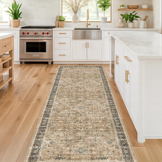 Distressed Taupe Washable Long Runners - Image 3