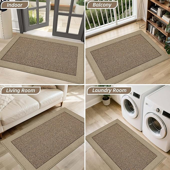 BEQHAUSE Indoor Door Mat 32" x 48", Dirt Trapper Door Mats Non-Slip Entryway - Image 8