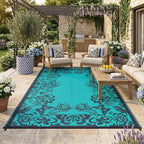 Garvee Outdoor Rugs 8’x10’ Waterproof Reversible Mats, Large Area Plastic Straw by Garvee