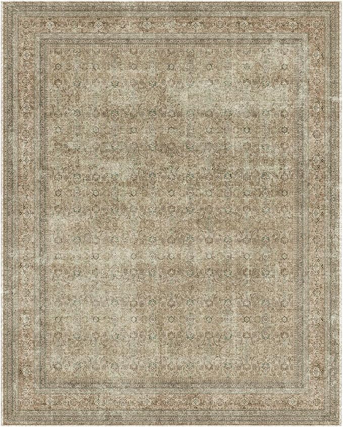 10x12 Area Rugs for Living room: Bedroom Rug Washable Vintage Stain Resistant - Image 7