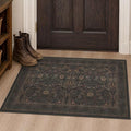 Dark Brown 2x3 Washable Entry Rug, Throw Small Rugs by Evyhood