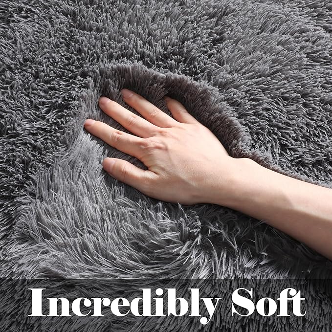 ONASAR Grey 6x9 Area Rugs for Living Room, Ultra Soft Plush Big Indoor Floor - Image 2