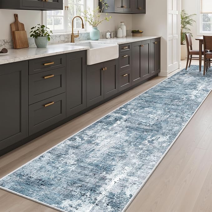 Soalmost Runner Rug 2'x10' Abstract Washable Non-Slip Runner Rugs - Image 2