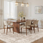 Madane Washable 6x9 Area Rugs for Living Room, Vintage Natural Rug - Image 3