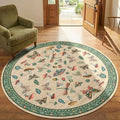 Mushroom Insect 5ft Round Rug Washable Non-Slip Soft Ultra-Thin Small Boho by ROYHOME