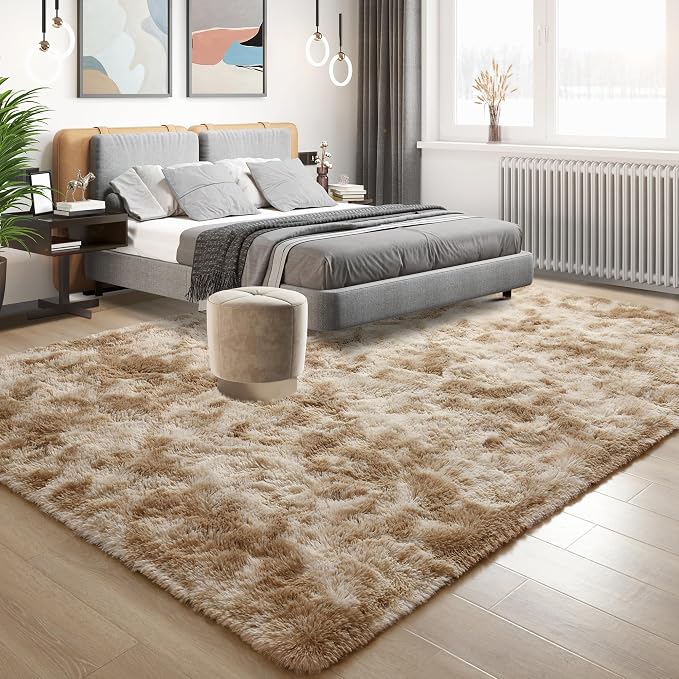 Tepook Soft Fluffy Rugs for Bedroom, 4x6 Area Rug for Living Room, Modern - Image 2