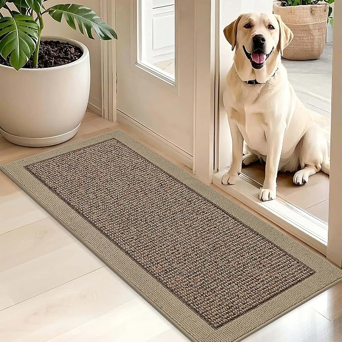BEQHAUSE Indoor Door Mat 20" x 48", Dirt Trapper Door Mats Non-Slip Entryway by BEQHAUSE