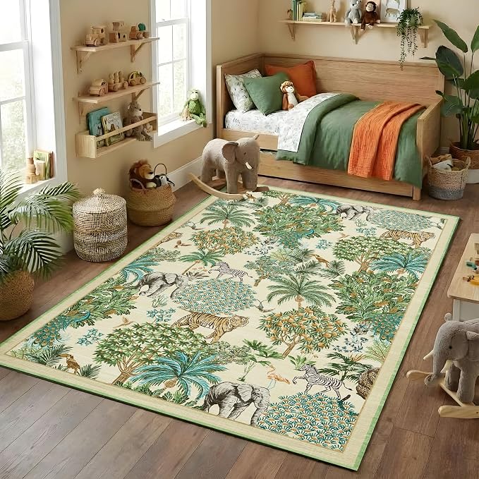 GarveeHome Jungle Rug 10x13 Washable Area Rugs - Image 3
