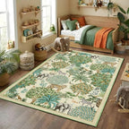 GarveeHome Jungle Animal Print Rug 3x5 Washable Area Rugs - Image 2