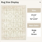 Soalmost Washable Area Rug 8x12, Large Soft Rugs - Image 5